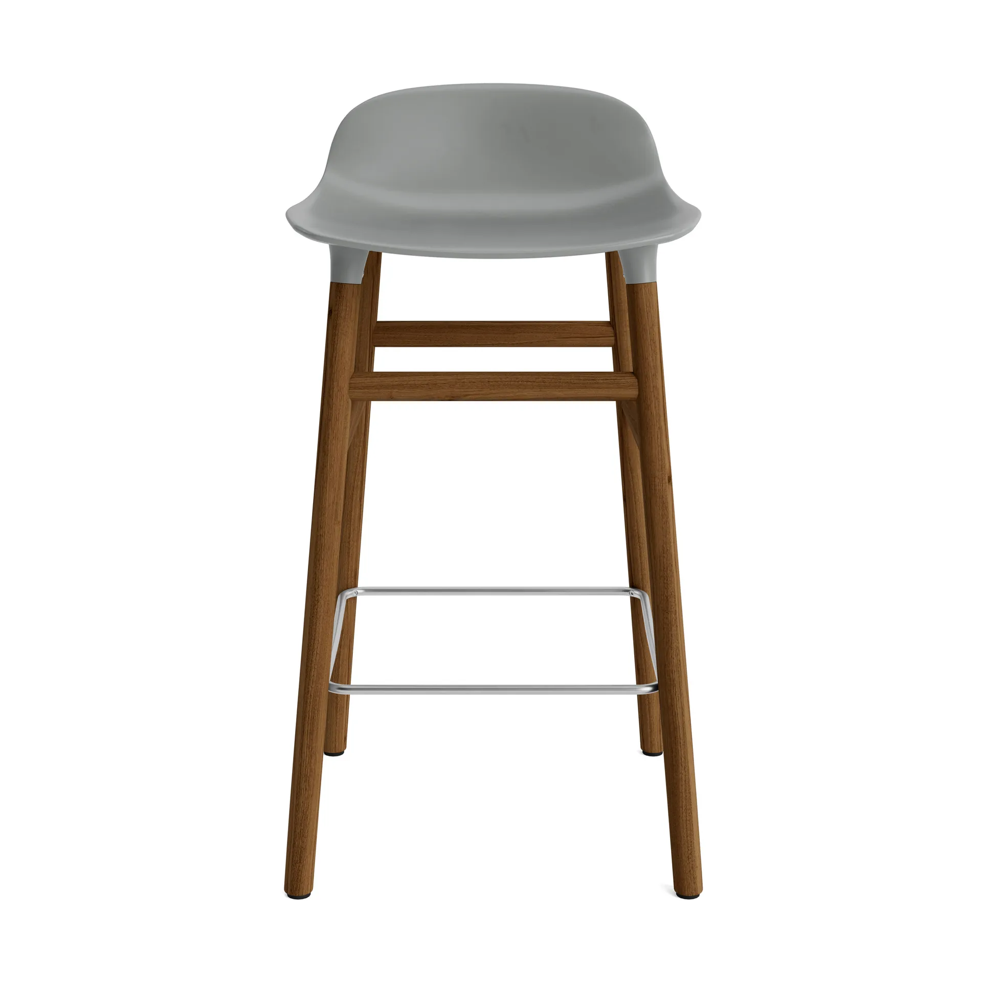 Form barstool walnut legs, Grey Normann Copenhagen