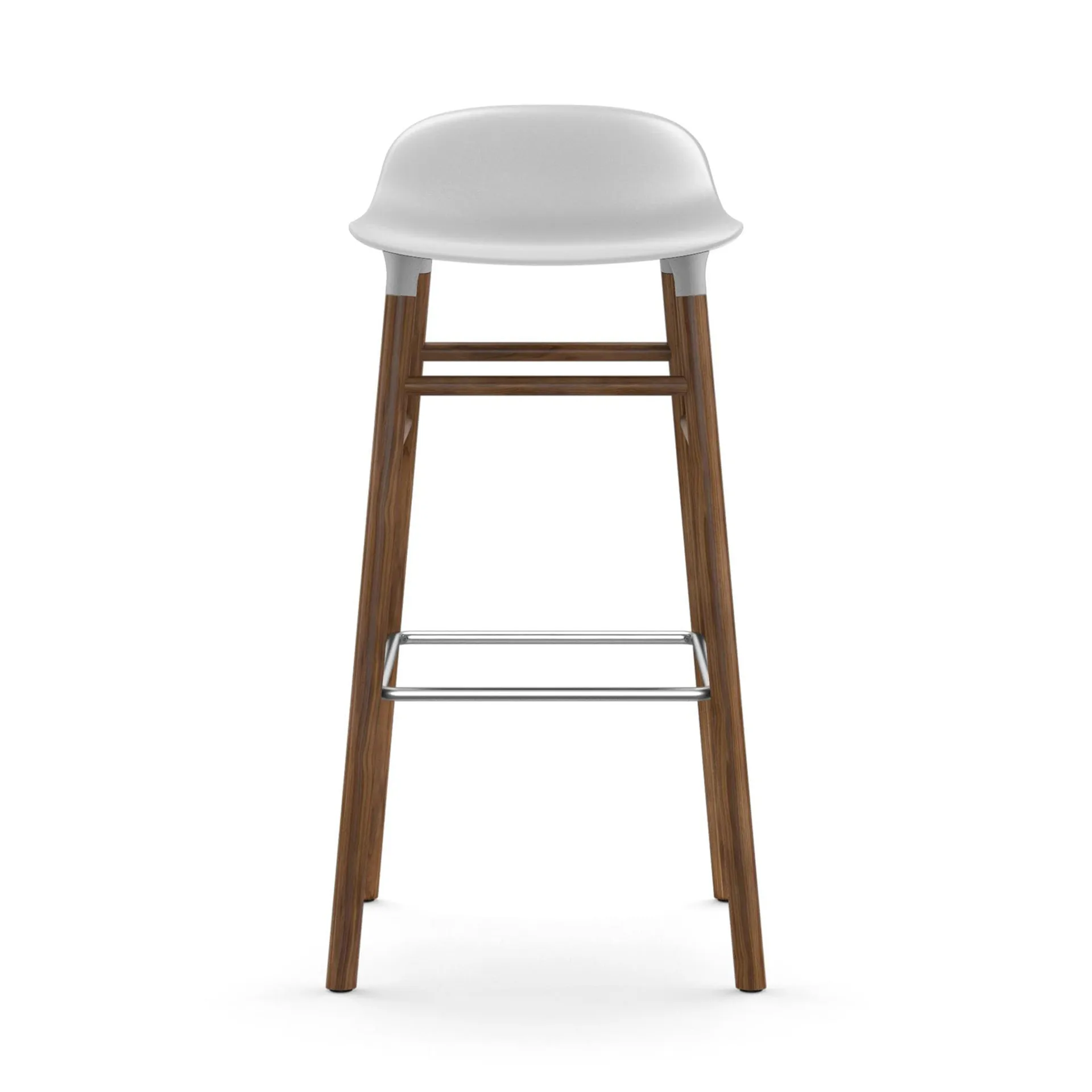 Form barstool walnut legs, White Normann Copenhagen