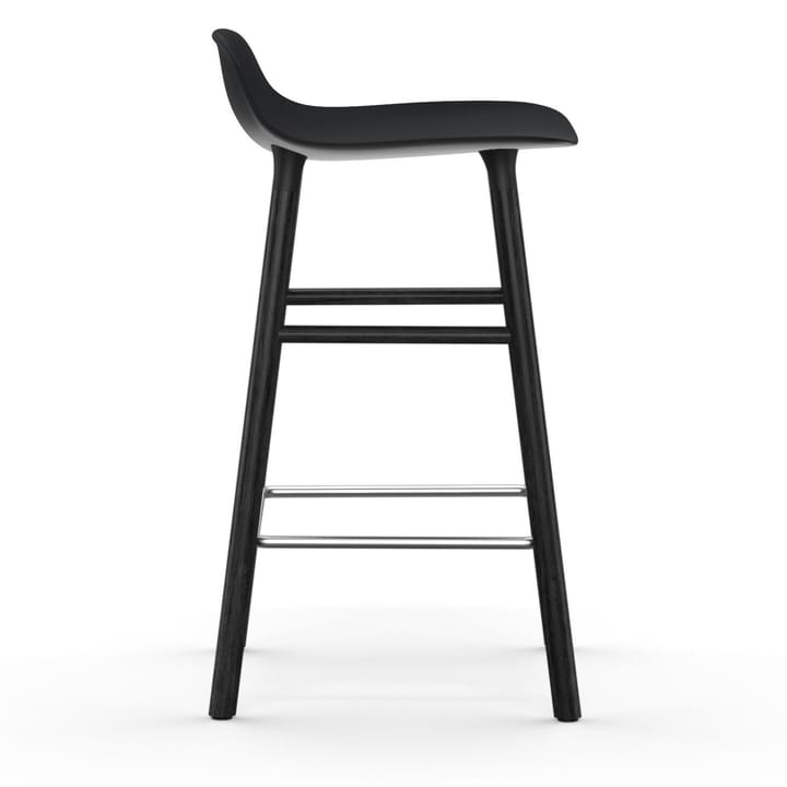 Form Chair barstool varnished oak legs 65 cm - Black - Normann Copenhagen