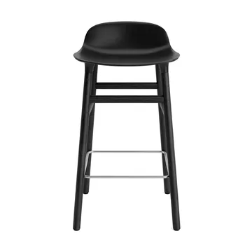 Form Chair barstool varnished oak legs 65 cm - Black - Normann Copenhagen