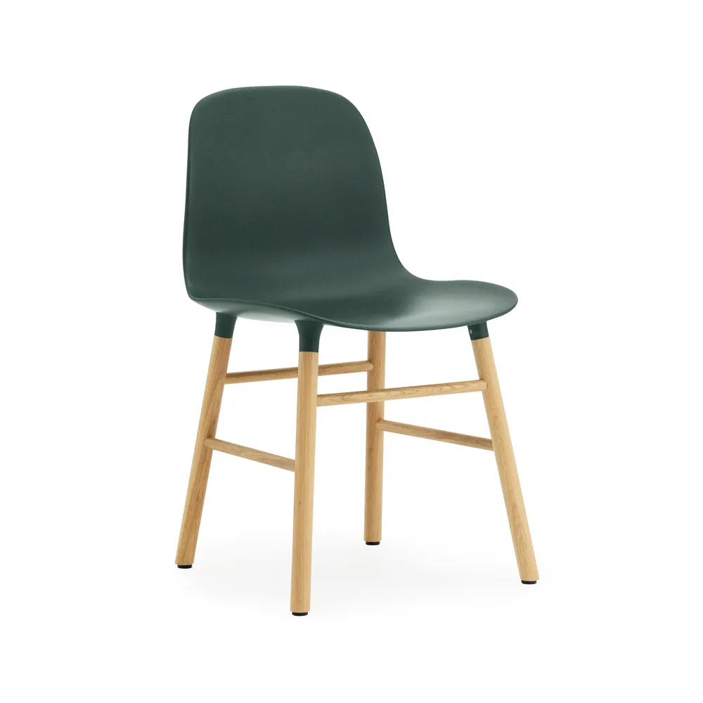 Normann Copenhagen Form Chair Green, oak legs | Scandinavian Design | Chairs | Green