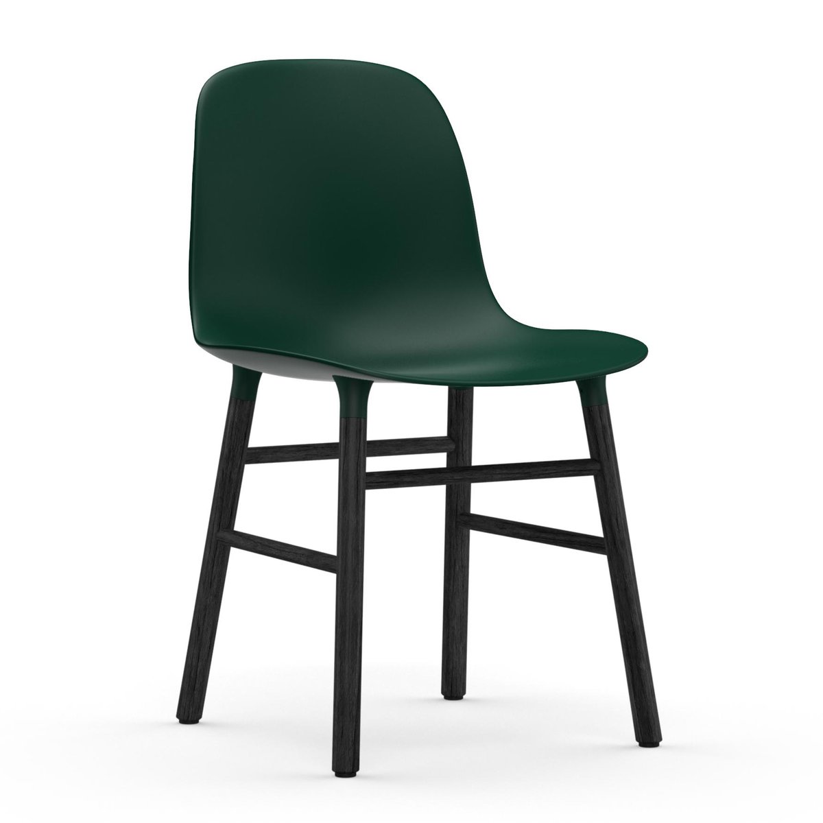 Normann Copenhagen Form chair leg - black Green | Scandinavian Design | Chairs | Green