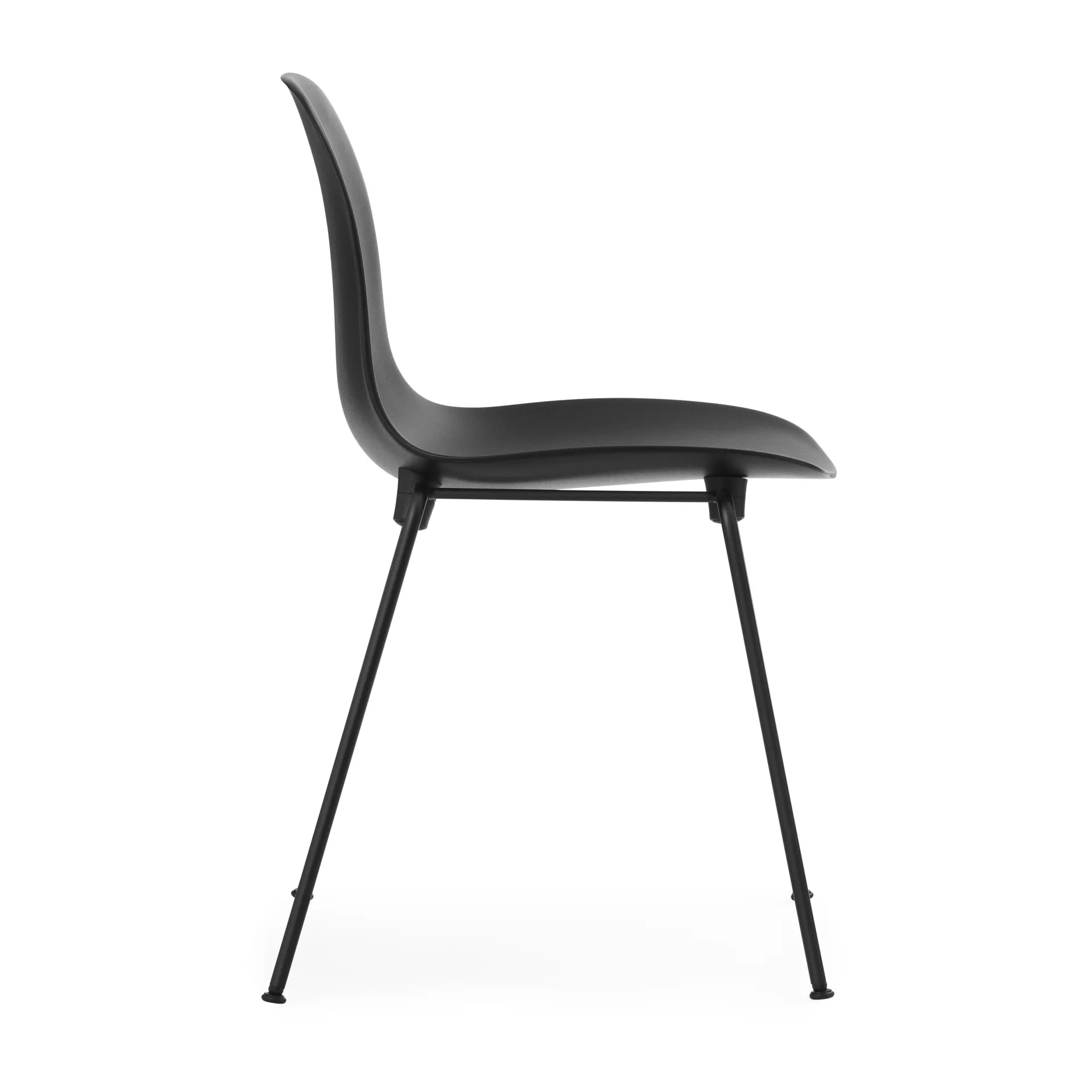 Form Chair stackable chair black legs 2-pack, Black,  Normann Copenhagen