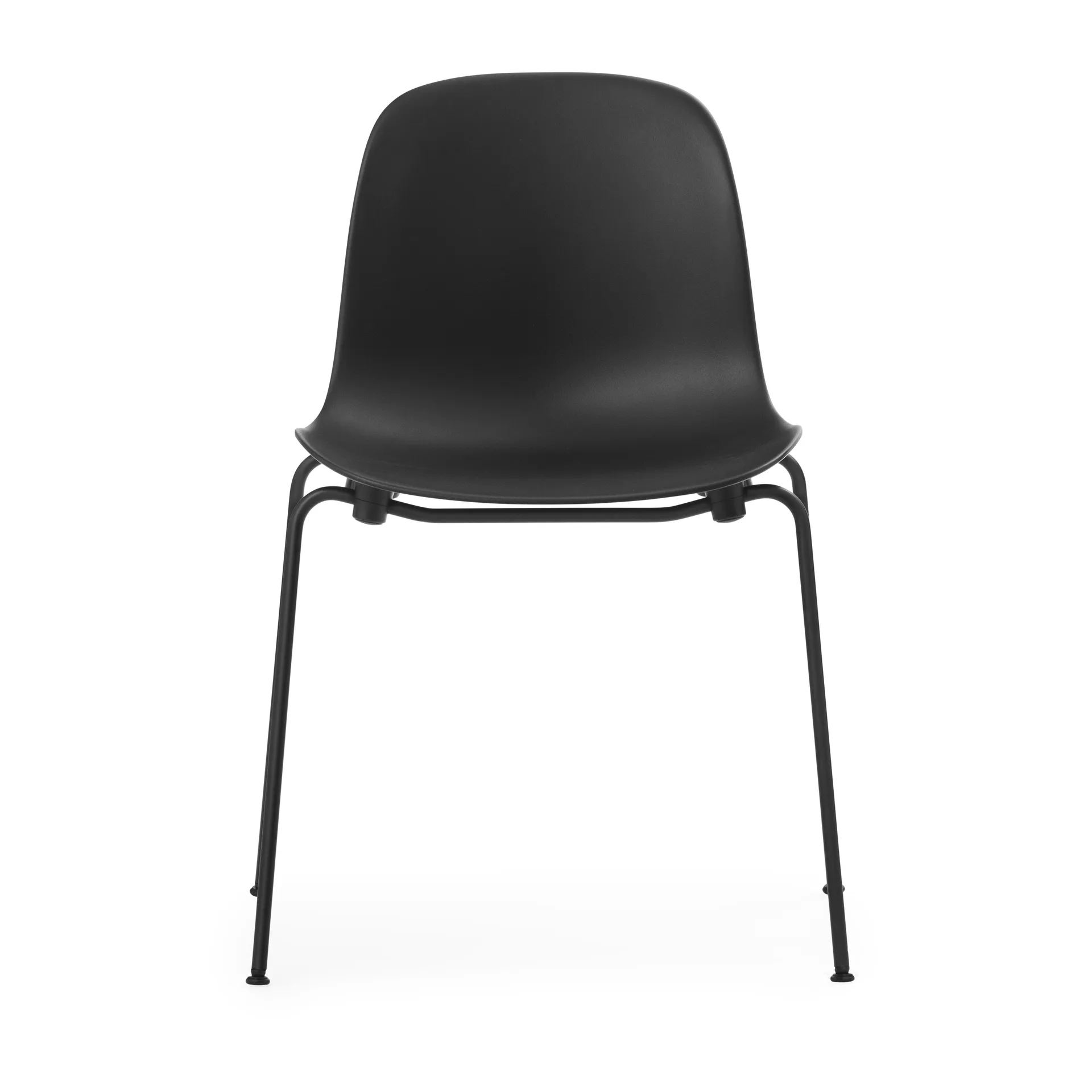 Form Chair stackable chair black legs 2-pack, Black,  Normann Copenhagen