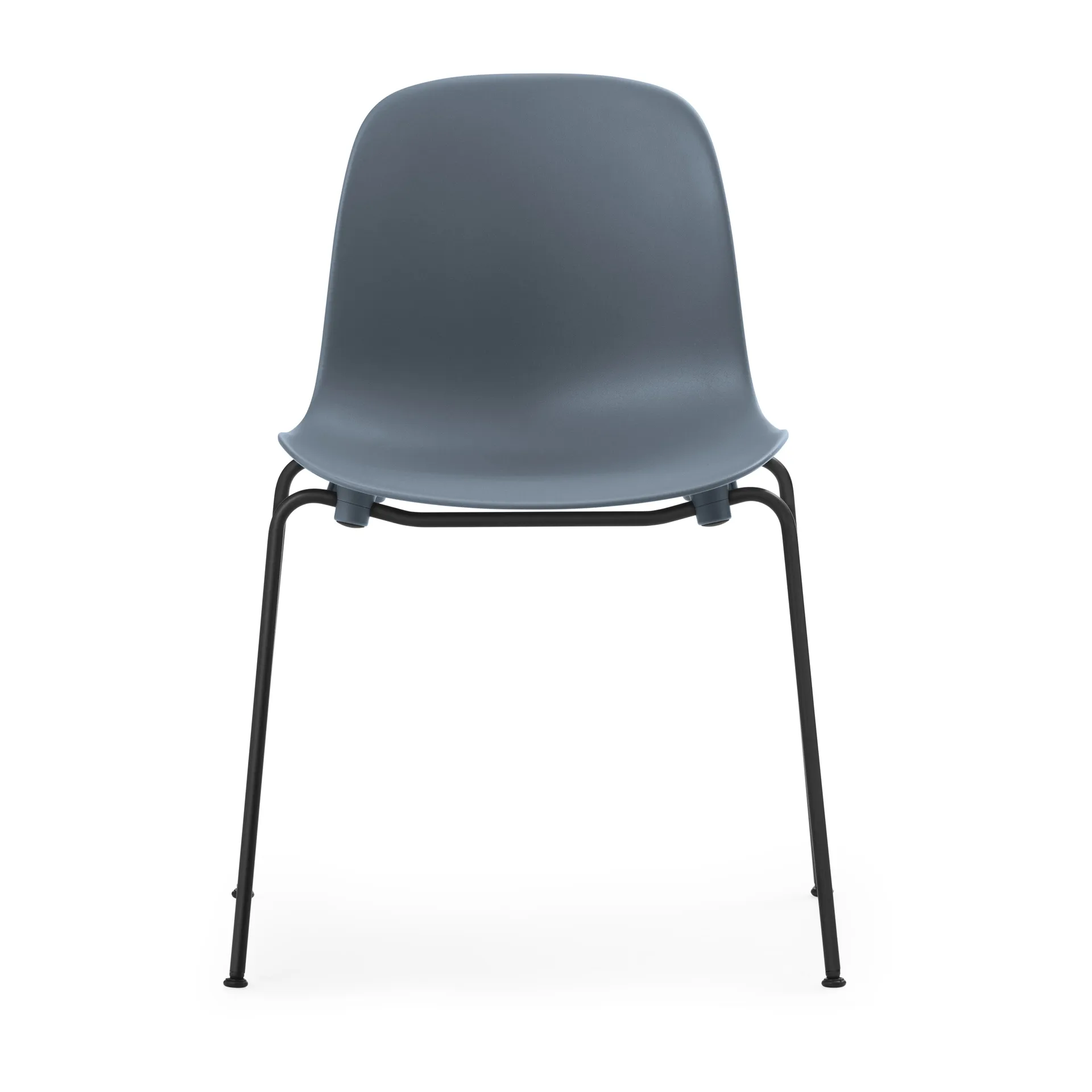 Form Chair stackable chair black legs 2-pack, Blue,  Normann Copenhagen