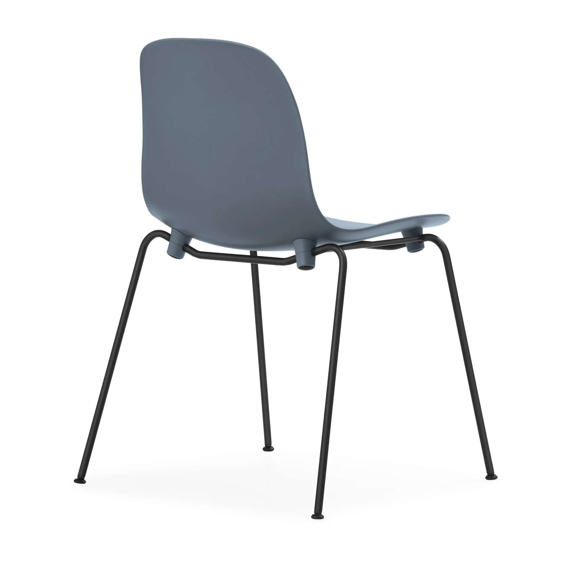 Form Chair stackable chair black legs 2-pack, Blue,  Normann Copenhagen