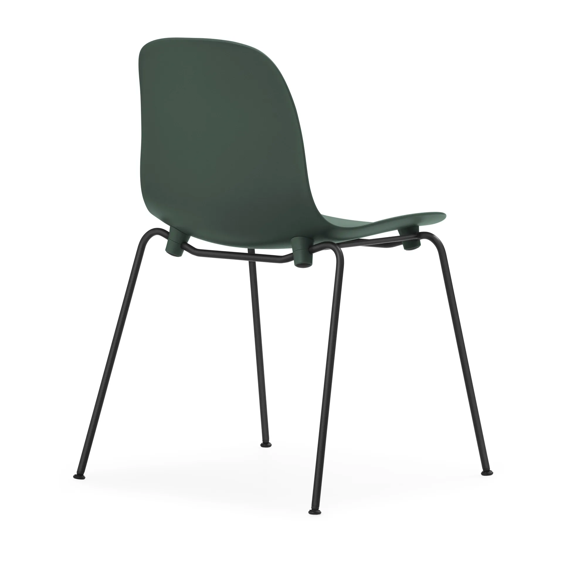 Form Chair stackable chair black legs 2-pack, Green,  Normann Copenhagen