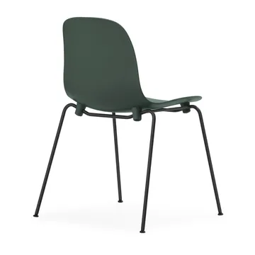 Form Chair stackable chair black legs 2-pack, Green - Normann Copenhagen