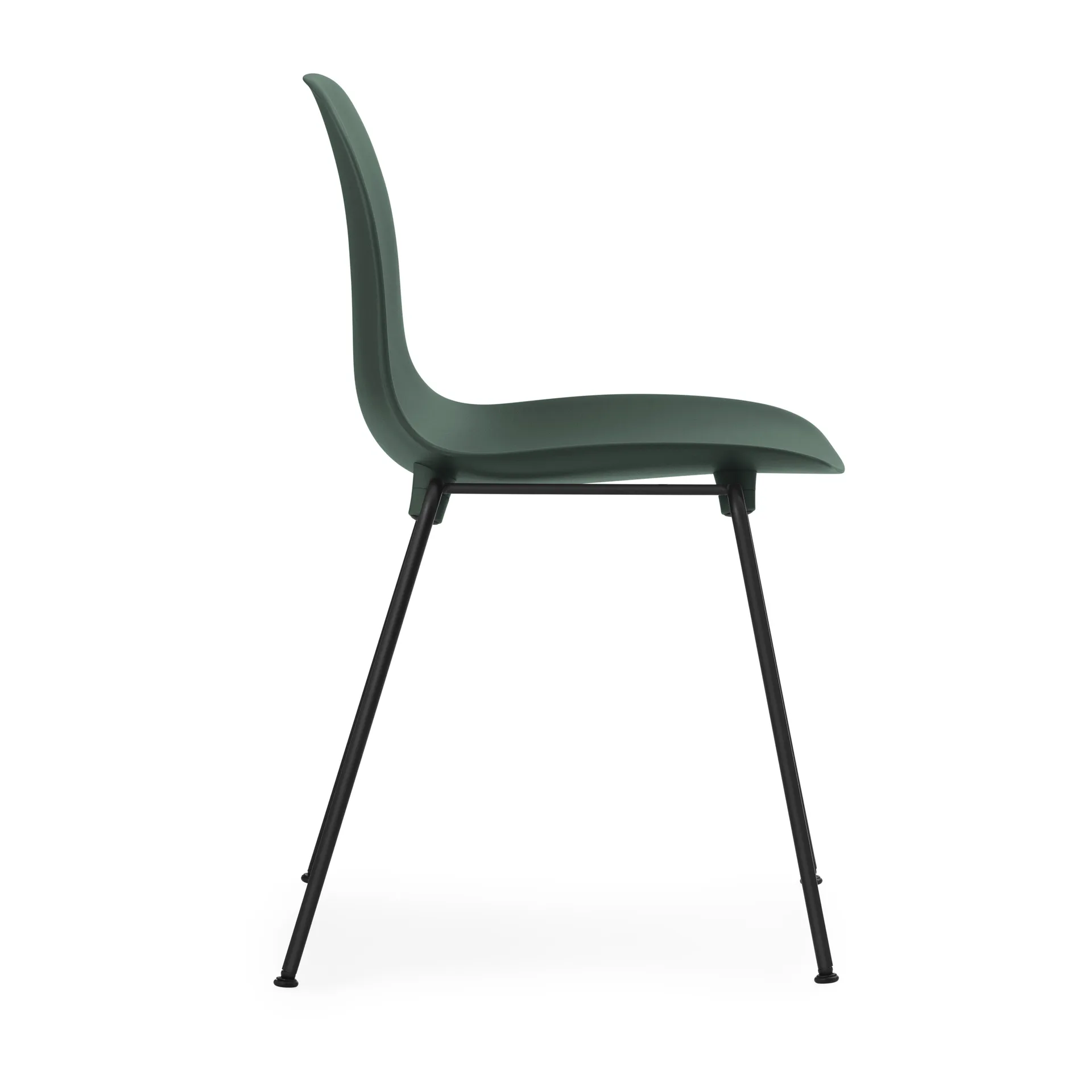 Form Chair stackable chair black legs 2-pack, Green Normann Copenhagen