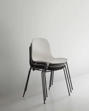 Form Chair stackable chair black legs 2-pack, Grey - Normann Copenhagen