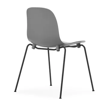 Form Chair stackable chair black legs 2-pack, Grey - Normann Copenhagen