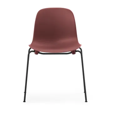 Form Chair stackable chair black legs 2-pack, Red - Normann Copenhagen