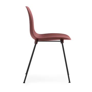 Form Chair stackable chair black legs 2-pack, Red - Normann Copenhagen