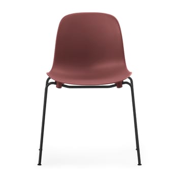 Form Chair stackable chair black legs 2-pack, Red - undefined - Normann Copenhagen