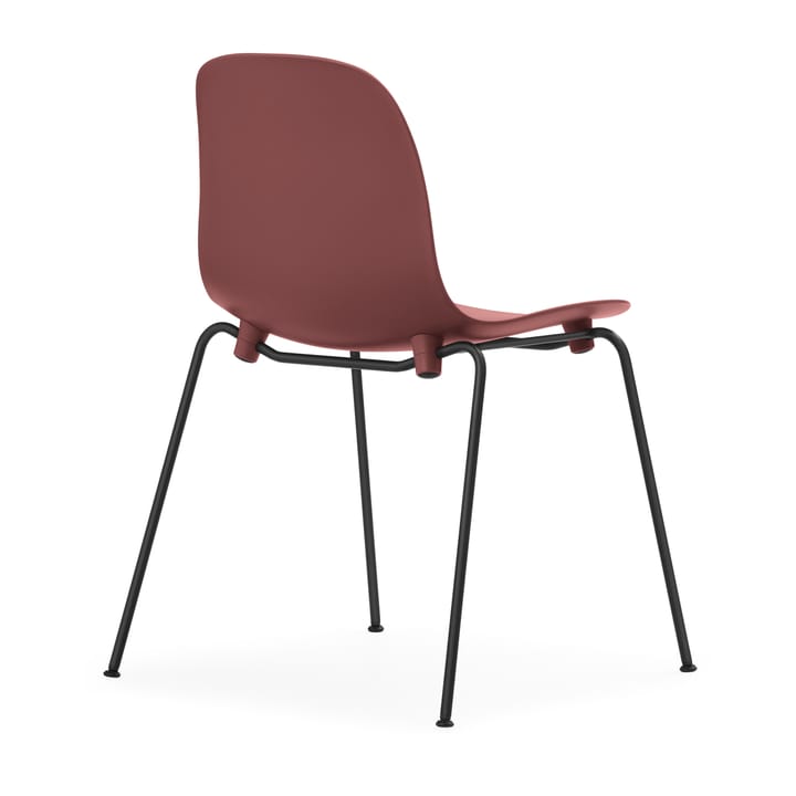 Form Chair stackable chair black legs 2-pack, Red - undefined - Normann Copenhagen