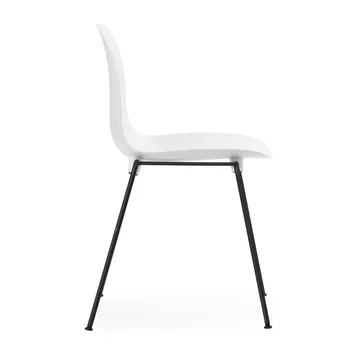 Form Chair stackable chair black legs 2-pack, White - Normann Copenhagen
