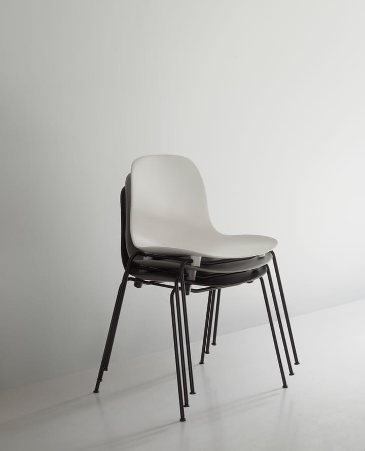 Form Chair stackable chair black legs 2-pack, White Normann Copenhagen