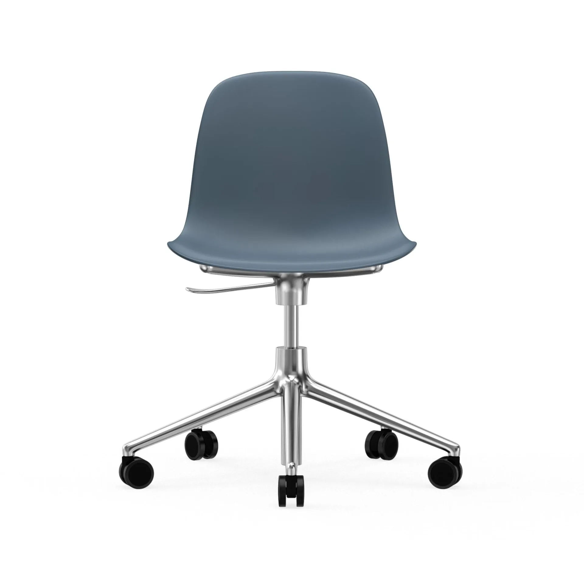 Form swivel chair, 5W office chair, Blue, aluminium wheels Normann Copenhagen