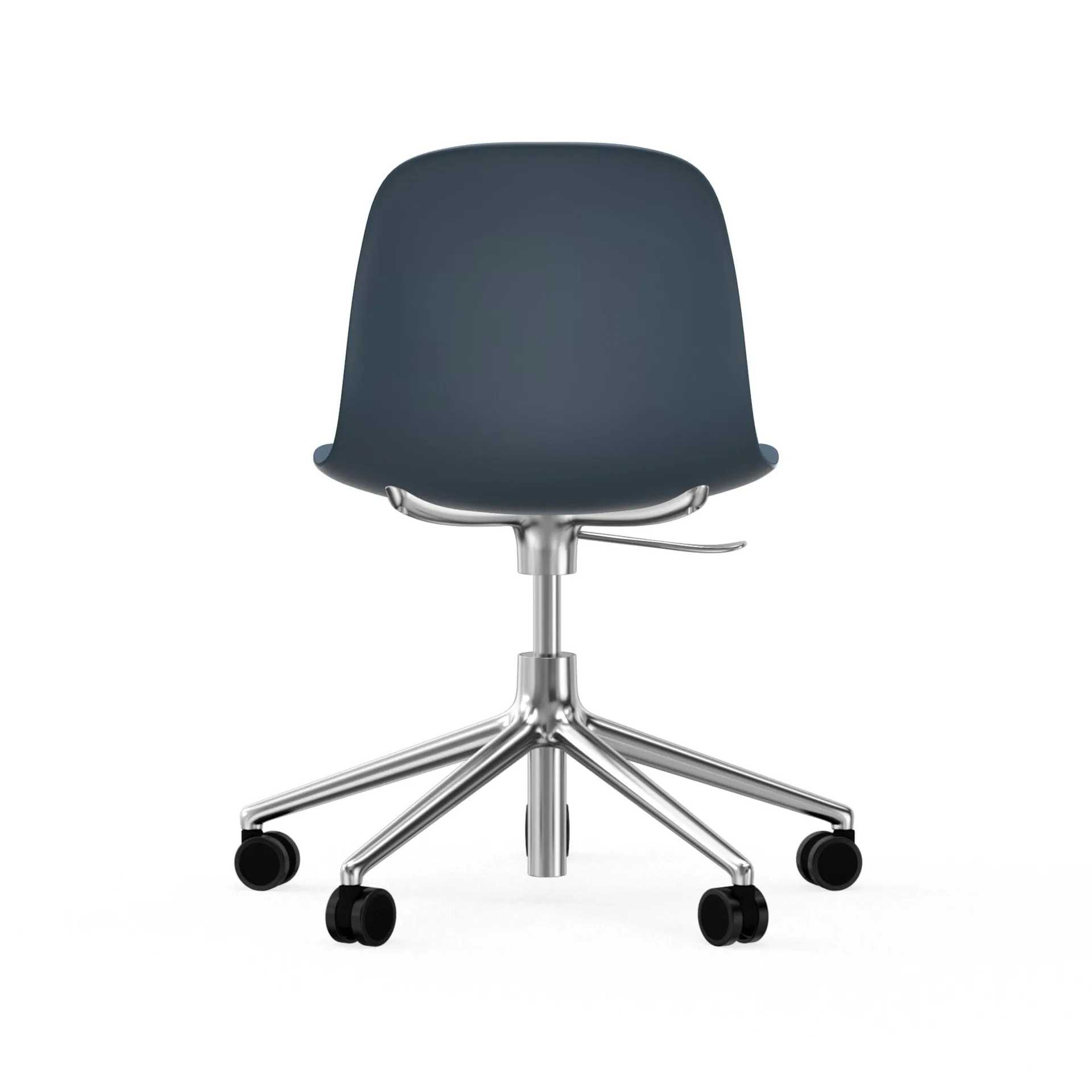 Form swivel chair, 5W office chair, Blue, aluminium wheels Normann Copenhagen