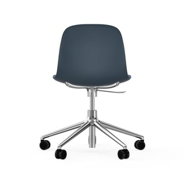 Form swivel chair, 5W office chair - Blue, aluminium wheels - Normann Copenhagen