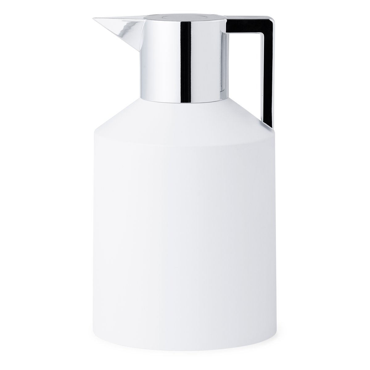 Normann Copenhagen Geo thermos jug 1.5 l white-silver