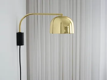Grant wall lamp - Brass, small- steel, granite - Normann Copenhagen