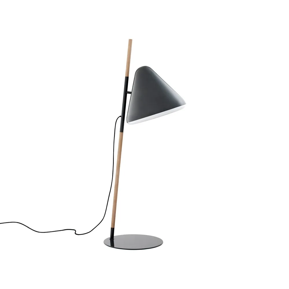 Hello floor lamp, Grey, beech legs Normann Copenhagen