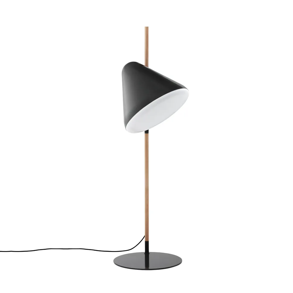 Hello floor lamp, Grey, beech legs Normann Copenhagen
