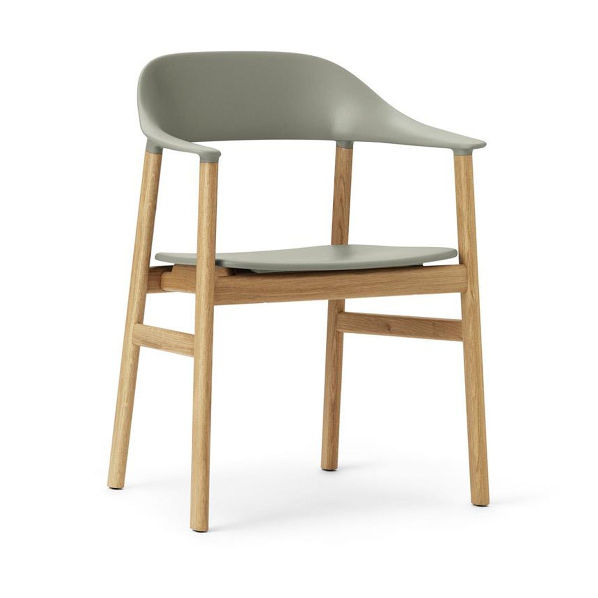 Normann Copenhagen Herit armchair oak Dusty Green | Scandinavian Design | Chairs | Green