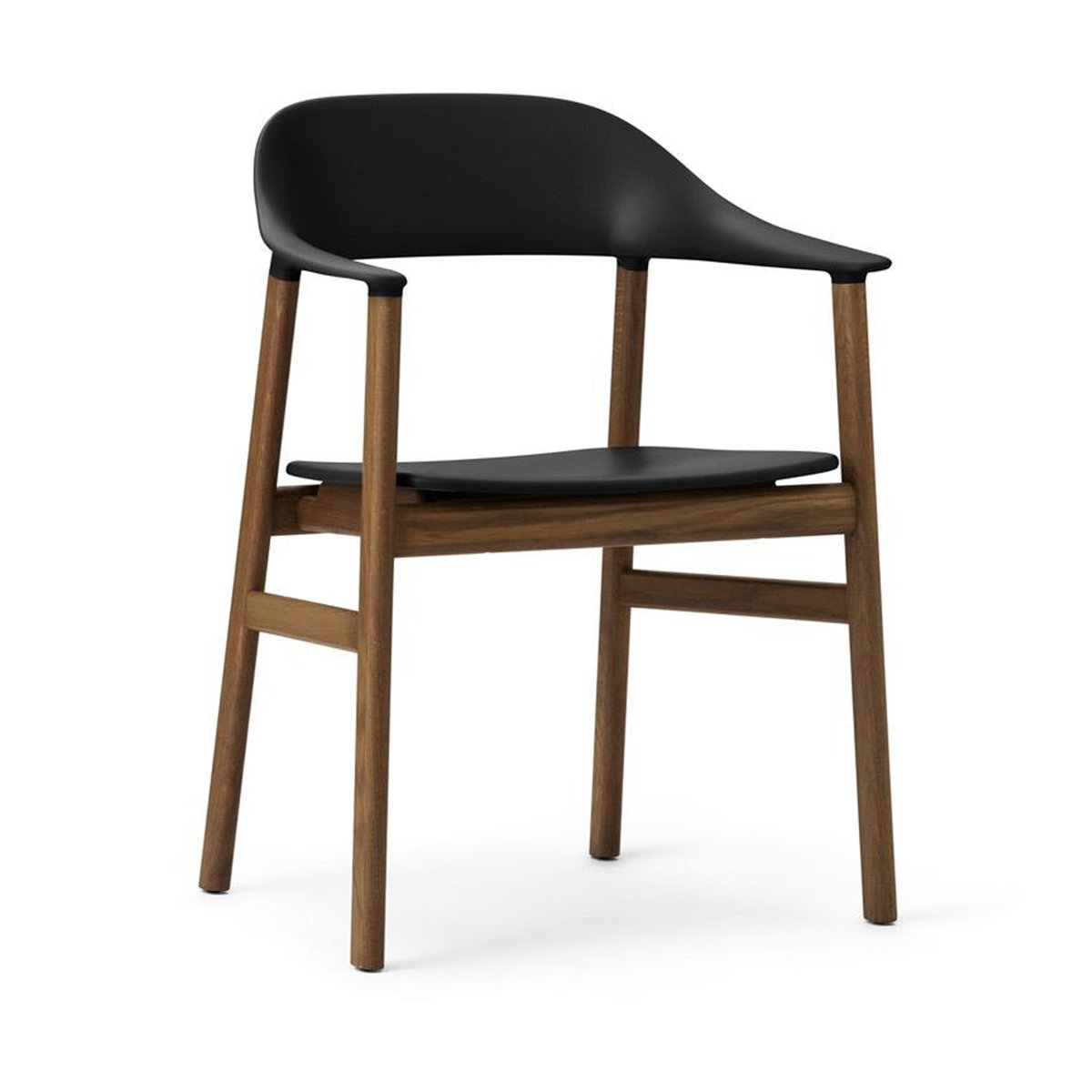 Normann Copenhagen Herit armchair smoked oak Black | Scandinavian Design | Chairs | Black