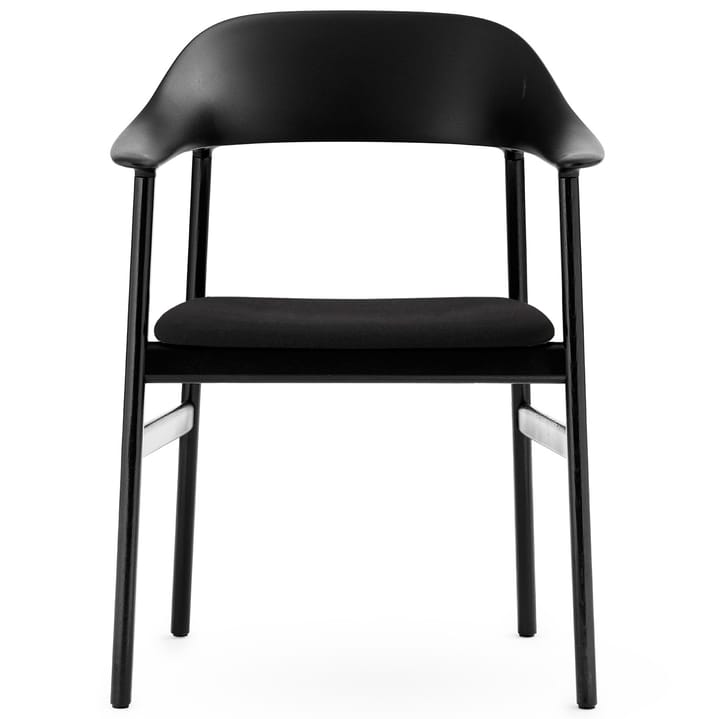 Herit chair arm rest & fabric upholstery black oak - Black - Normann Copenhagen