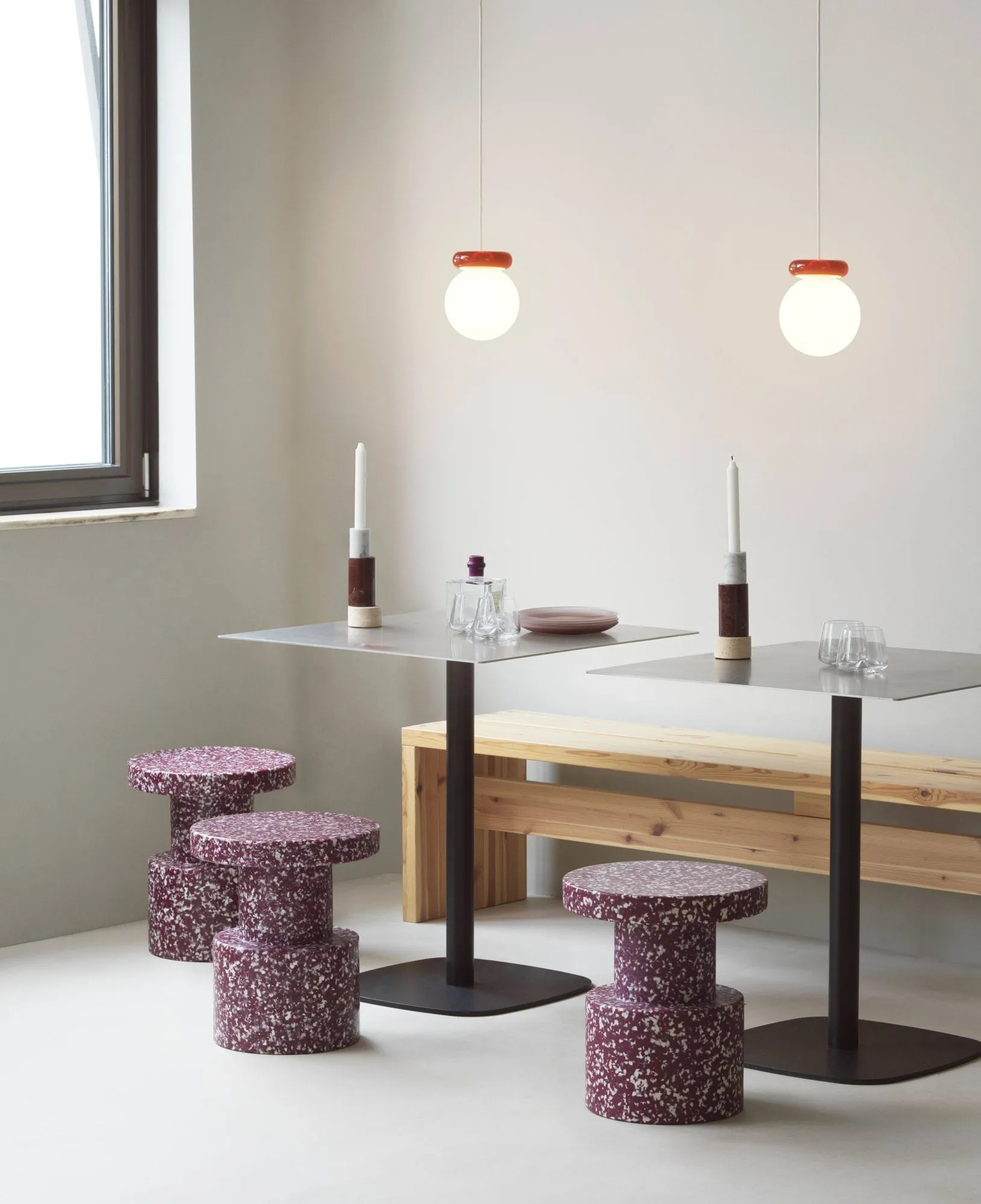 Hinx pendant lamp, Burgundy, Ø15x18 cm Normann Copenhagen