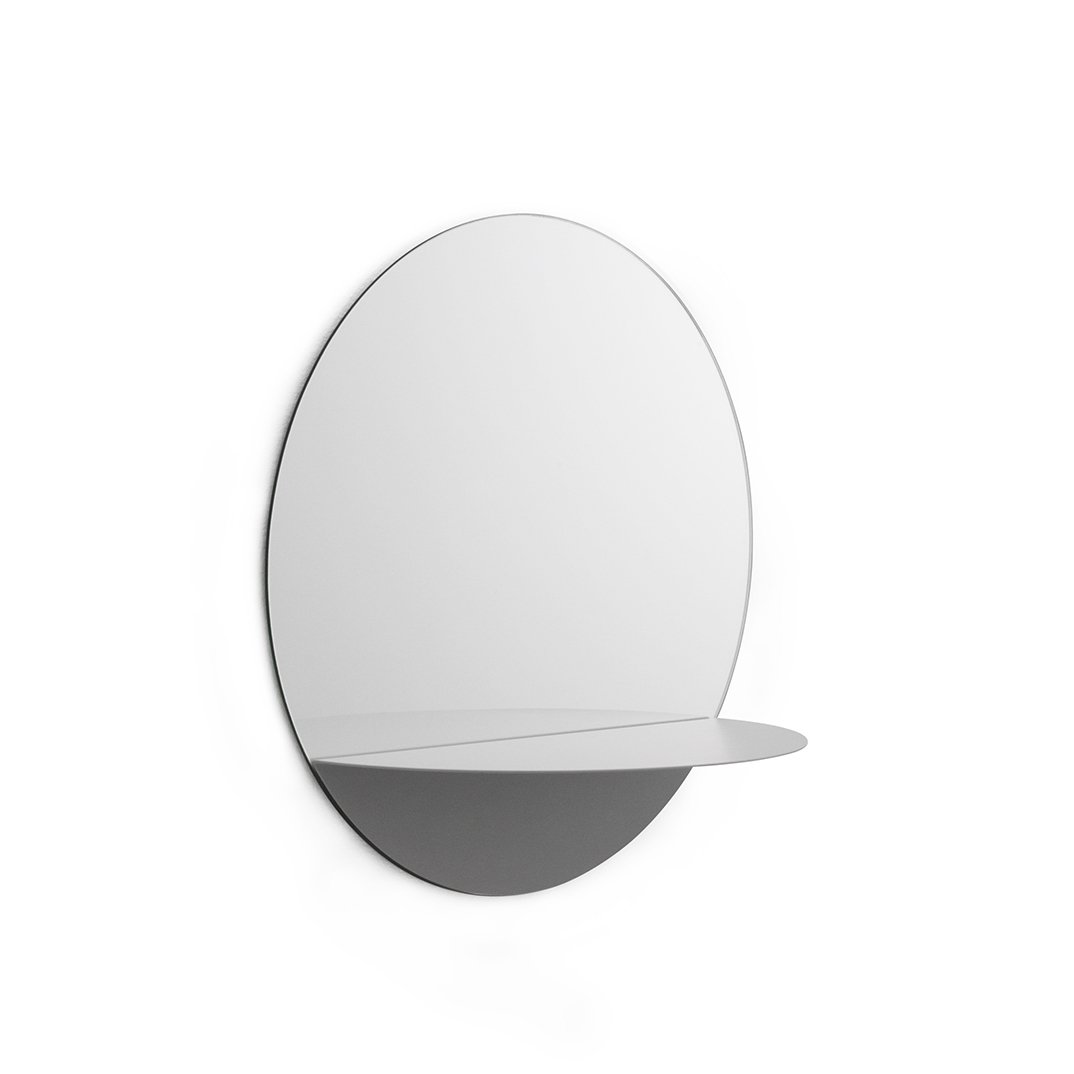 Normann Copenhagen Horizon mirror round grey | Scandinavian Design | Round mirrors | Grey