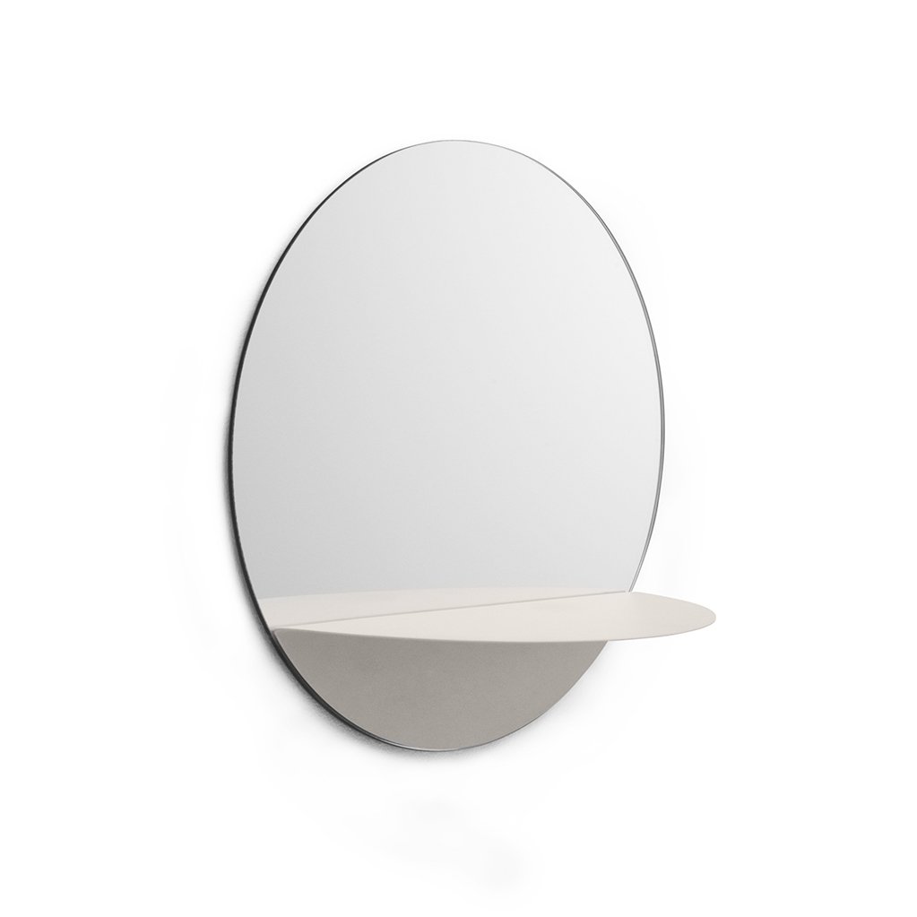 Normann Copenhagen Horizon mirror round white | Scandinavian Design | Round mirrors | White