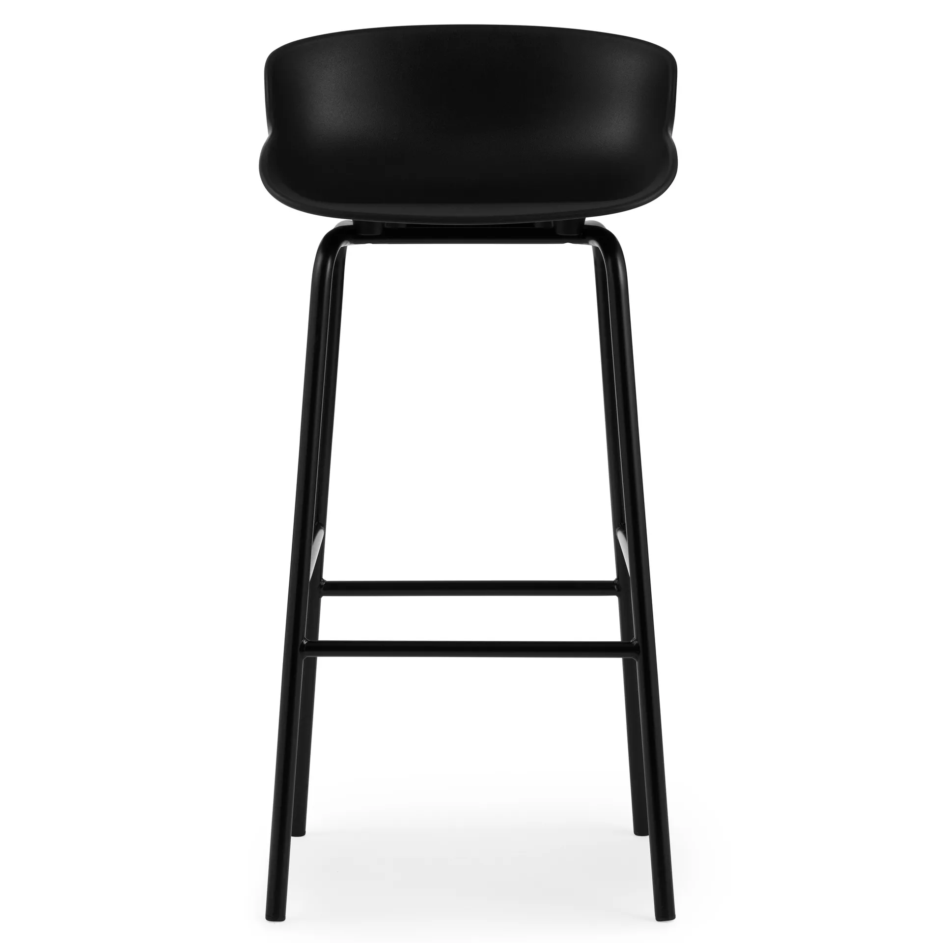Hyg barstool metal legs 75 cm, Black Normann Copenhagen