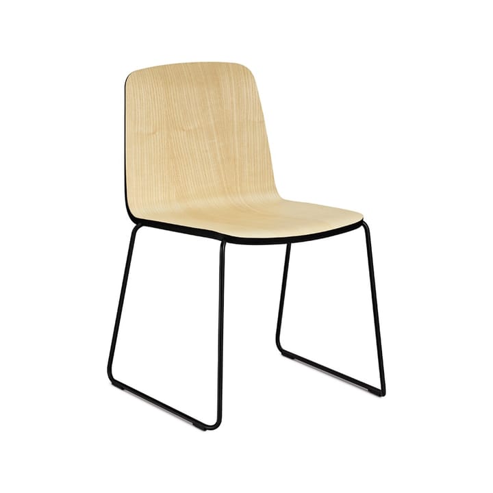 Just chair - Ash, veneer, black edge, black metal stand - Normann Copenhagen