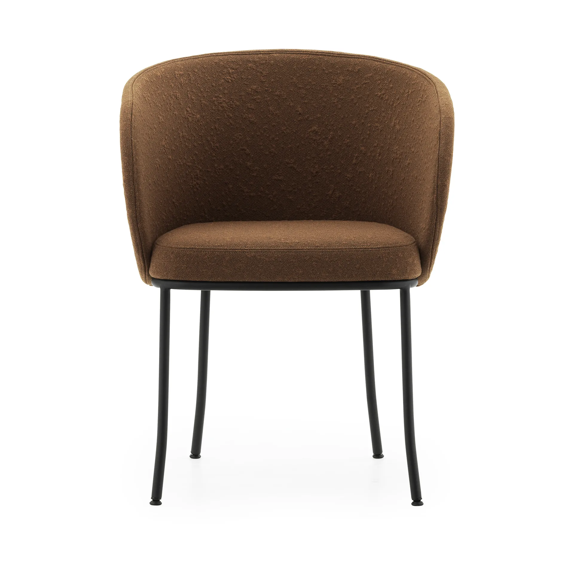 Knit armchair, Brandy-black steel Normann Copenhagen