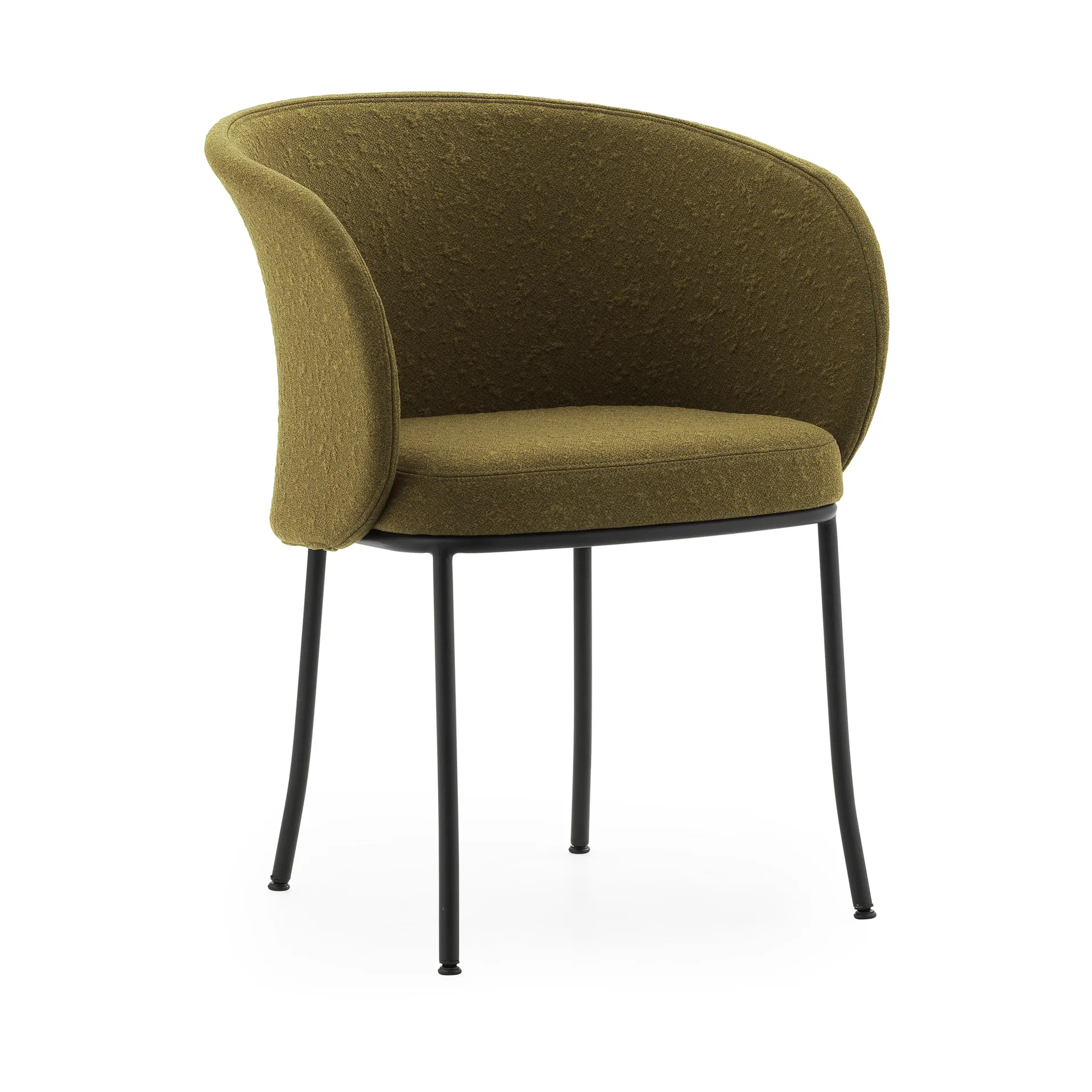 Knit armchair, Olive-black steel Normann Copenhagen