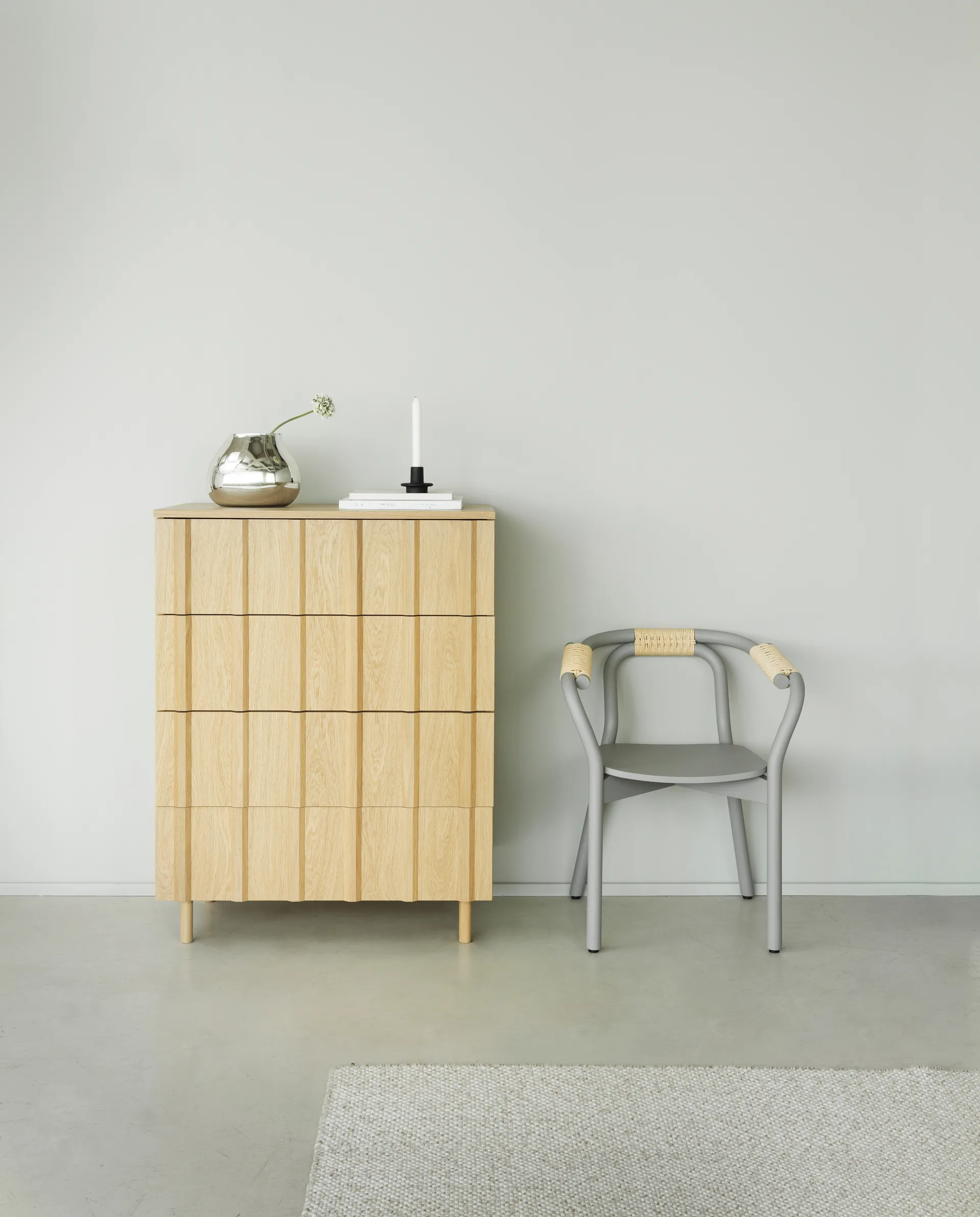 Knot chair, Grey-natural Normann Copenhagen