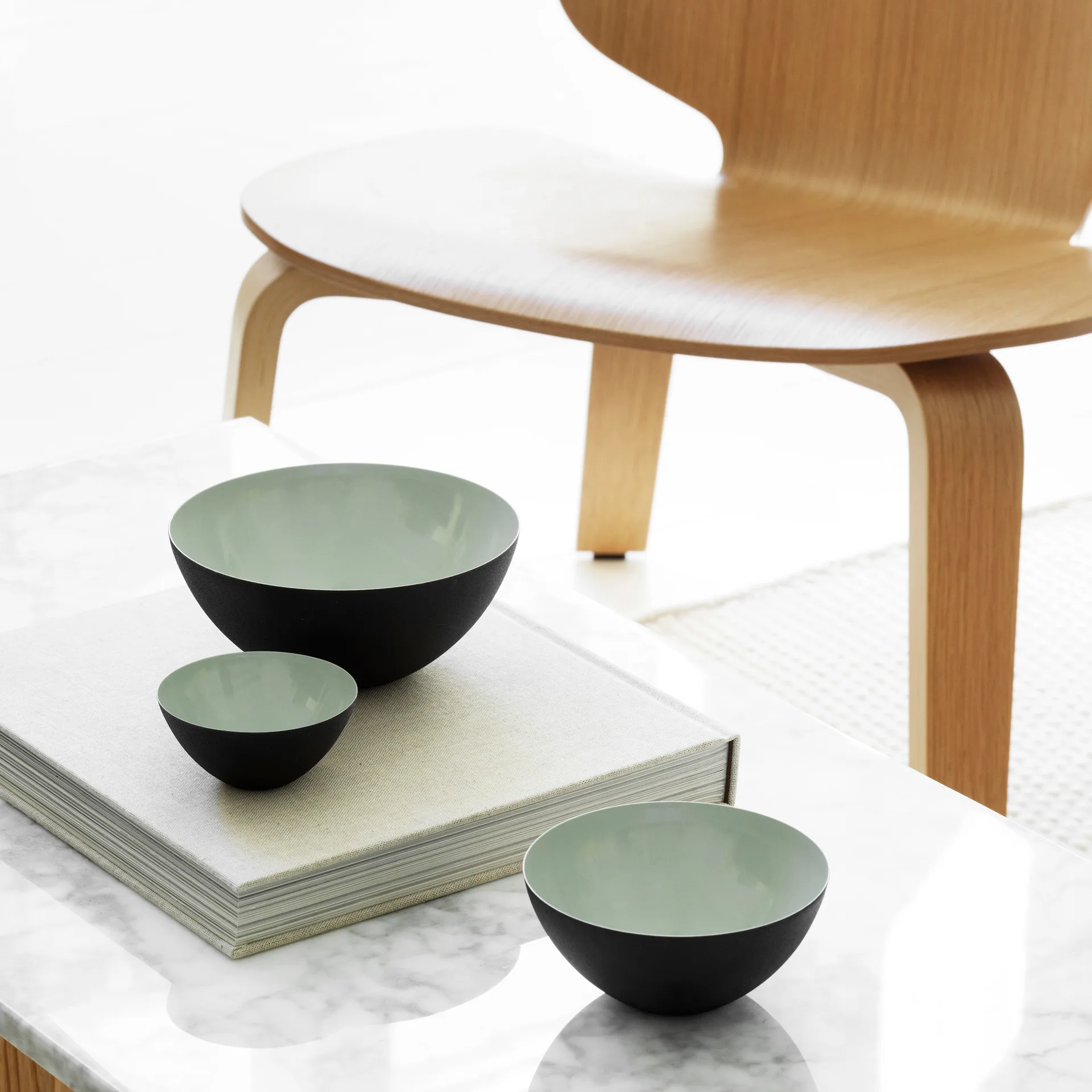 Krenit bowl dusty green, Ø8.4 cm Normann Copenhagen