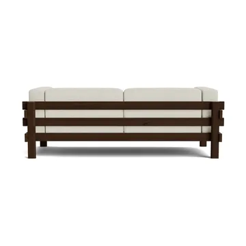 Kube sofa - Brown-lacquered pine-fabric Remix 223 Beige, 220 cm - Normann Copenhagen