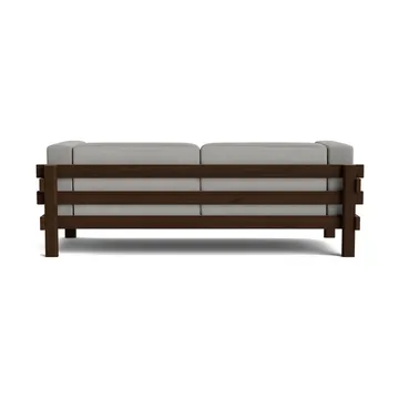 Kube sofa - Brown-lacquered pine–fabric Remix 143 Grey, 220 cm - Normann Copenhagen