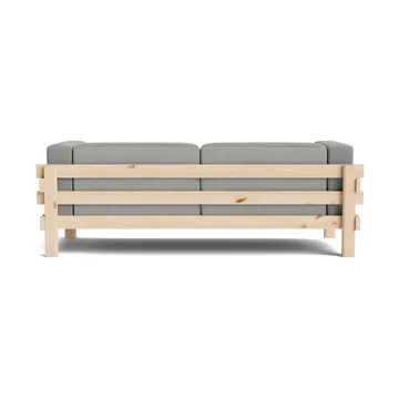 Kube sofa - Lacquered pine-fabric Remix 143 Grey, 220 cm - Normann Copenhagen
