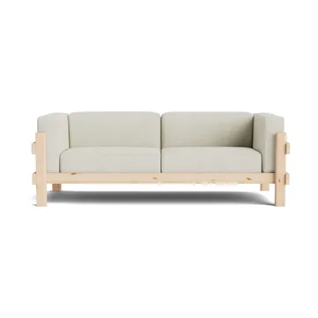 Kube sofa - Lacquered pine-fabric Remix 223 Beige, 220 cm - Normann Copenhagen