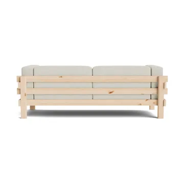 Kube sofa - Lacquered pine-fabric Remix 223 Beige, 220 cm - Normann Copenhagen