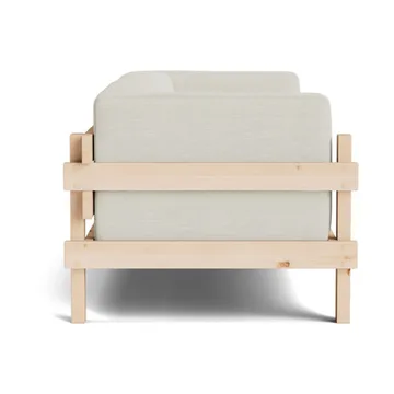 Kube sofa - Lacquered pine-fabric Remix 223 Beige, 220 cm - Normann Copenhagen