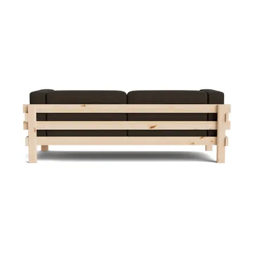 Kube sofa - Lacquered pine-fabric Remix 356 Brown, 220 cm - Normann Copenhagen