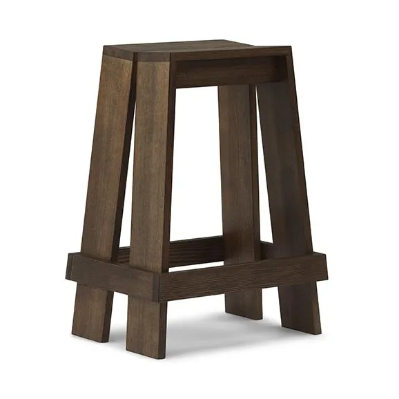 Let bar stool 65 cm, Brown Stained Ash Normann Copenhagen