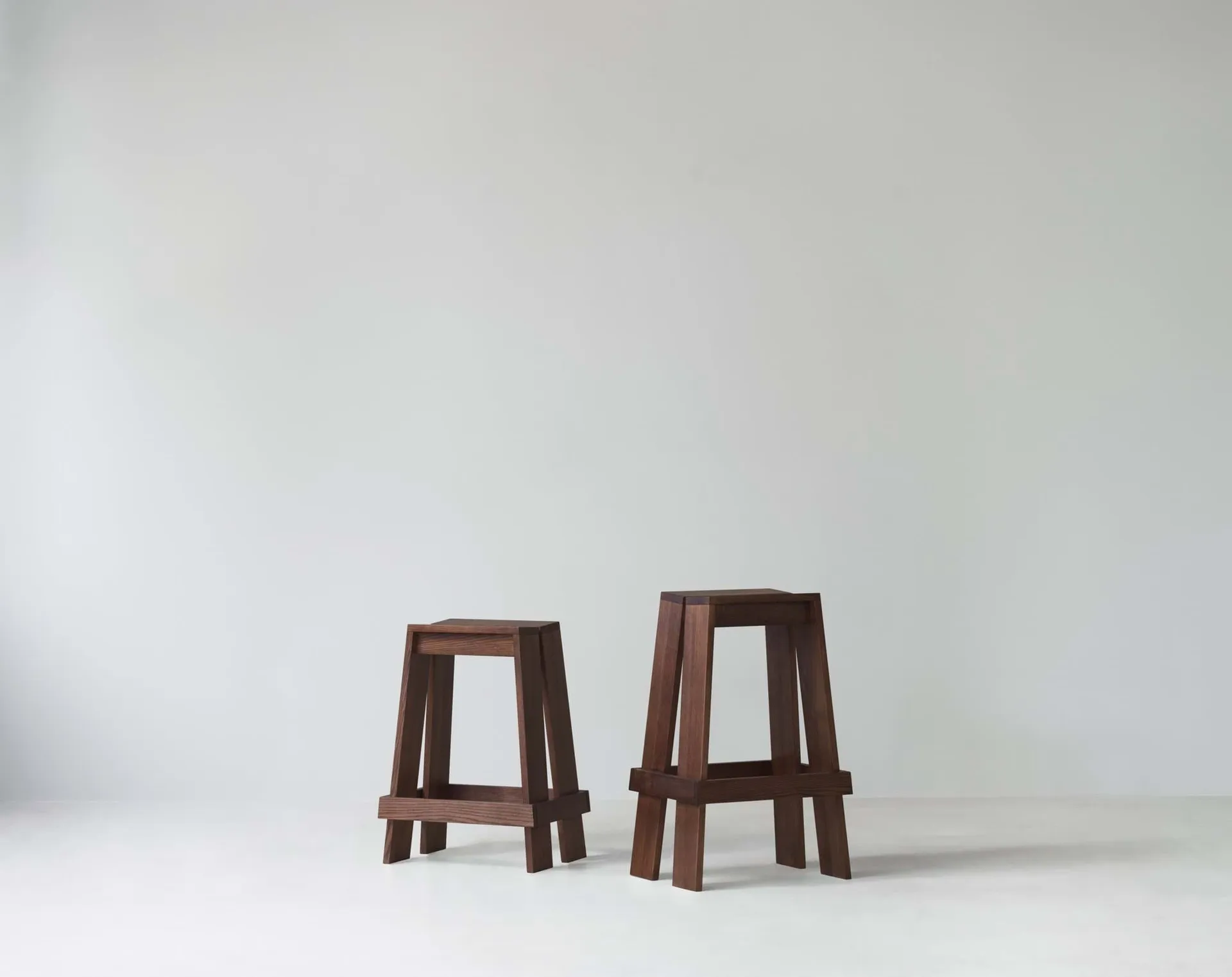 Let bar stool 65 cm, Brown Stained Ash Normann Copenhagen