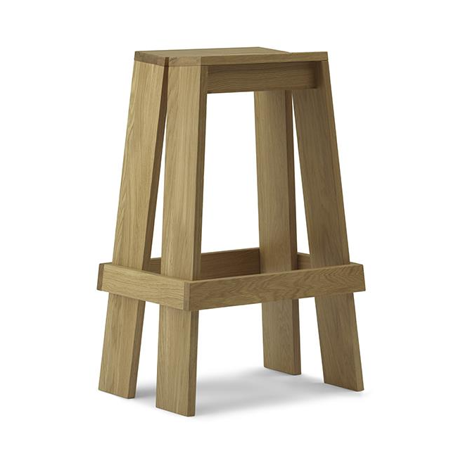 Normann Copenhagen Let bar stool 75 cm Oak | Scandinavian Design | Bar stools | Beige